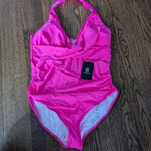 Stylish Pink Swim One Piece